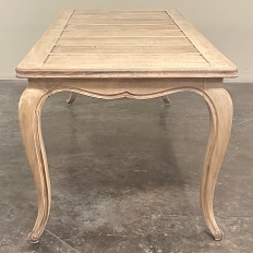 Antique Country French Stripped Fruitwood Dining Table