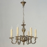 Antique French Louis XV Brass Chandelier
