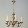 Antique French Louis XV Brass Chandelier
