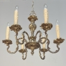 Antique French Louis XV Brass Chandelier