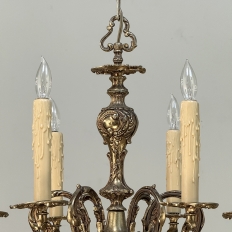 Antique French Louis XV Brass Chandelier