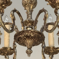 Antique French Louis XV Brass Chandelier