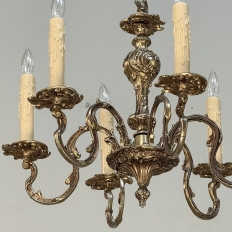 Antique French Louis XV Brass Chandelier