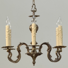 Antique French Louis XV Brass Chandelier
