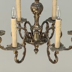 Antique French Louis XV Brass Chandelier
