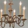 Antique French Louis XV Brass Chandelier