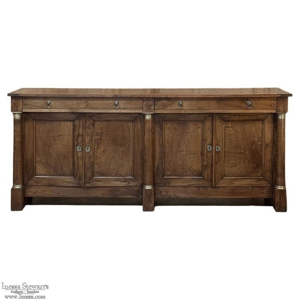 Early 19th Century French Empire Period Walnut Grand Buffet