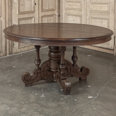 19th Century French Napoleon III Period Grand Oval Center Table