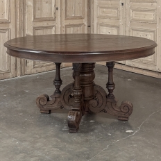 19th Century French Napoleon III Period Grand Oval Center Table