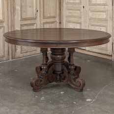19th Century French Napoleon III Period Grand Oval Center Table