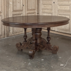 19th Century French Napoleon III Period Grand Oval Center Table