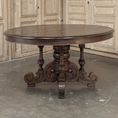 19th Century French Napoleon III Period Grand Oval Center Table