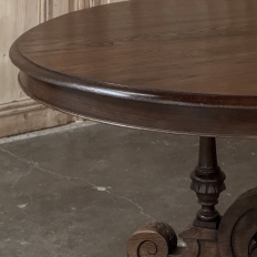 19th Century French Napoleon III Period Grand Oval Center Table