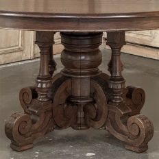 19th Century French Napoleon III Period Grand Oval Center Table
