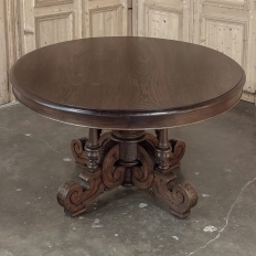 19th Century French Napoleon III Period Grand Oval Center Table
