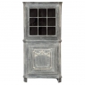 18th Century Swedish Neoclassical Painted Corner Vitrine ~ Curio Cabinet