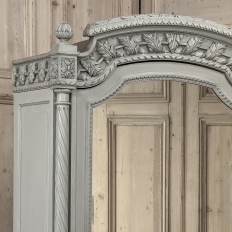 19th Century French Louis XVI Painted Armoire