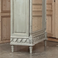 19th Century French Louis XVI Painted Armoire