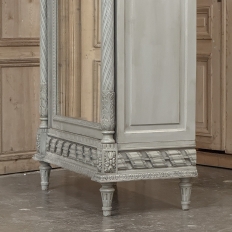 19th Century French Louis XVI Painted Armoire