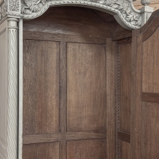 19th Century French Louis XVI Painted Armoire