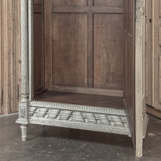 19th Century French Louis XVI Painted Armoire