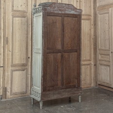 19th Century French Louis XVI Painted Armoire