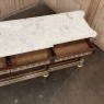 Grand Antique French Louis XVI Mahogany Marble Top Buffet a l'Etrusque