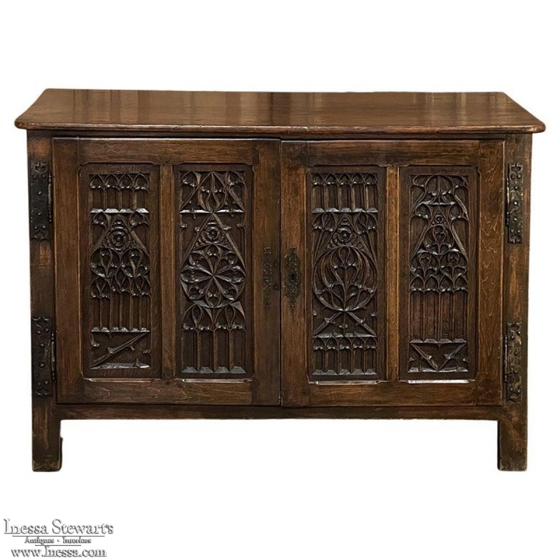 19th Century French Gothic Credenza