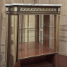 Antique French Louis XVI Mahogany Vitrine with Carrara Marble