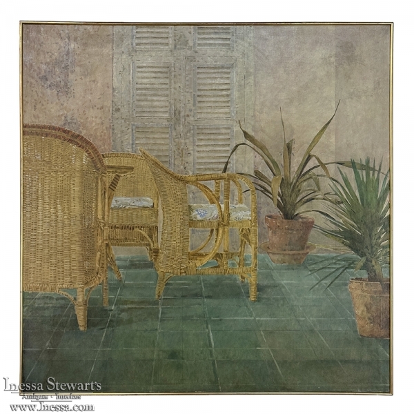 Grand Oil Painting on Canvas by Jaap Schlee (1946-2014) ca. 1980