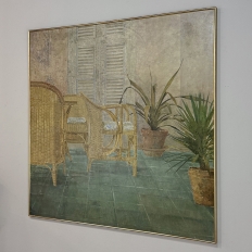 Grand Oil Painting on Canvas by Jaap Schlee (1946-2014) ca. 1980