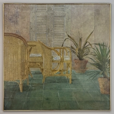 Grand Oil Painting on Canvas by Jaap Schlee (1946-2014) ca. 1980