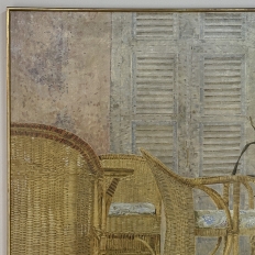 Grand Oil Painting on Canvas by Jaap Schlee (1946-2014) ca. 1980