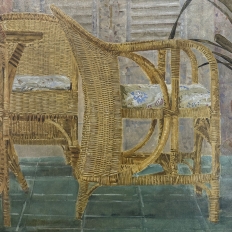 Grand Oil Painting on Canvas by Jaap Schlee (1946-2014) ca. 1980