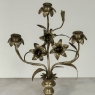 Pair Napoleon III Period Bronze Floral Candelabra