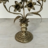 Pair Napoleon III Period Bronze Floral Candelabra