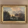 19th Century Framed Oil Painting on Canvas by R. Waldau