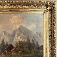 19th Century Framed Oil Painting on Canvas by R. Waldau