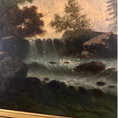 19th Century Framed Oil Painting on Canvas by R. Waldau