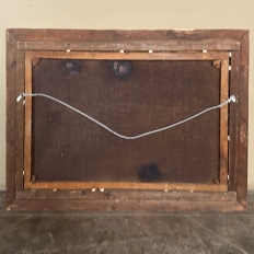 19th Century Framed Oil Painting on Canvas by R. Waldau