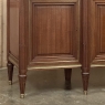 Antique French Louis XVI Mahogany Buffet with Carrara Marble