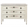 French Louis XVI Painted Commode with Carrara Marble