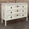 French Louis XVI Painted Commode with Carrara Marble