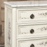 French Louis XVI Painted Commode with Carrara Marble