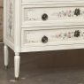 French Louis XVI Painted Commode with Carrara Marble