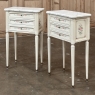 French Louis XVI Painted Commode with Carrara Marble