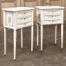 French Louis XVI Painted Commode with Carrara Marble