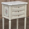 French Louis XVI Painted Commode with Carrara Marble