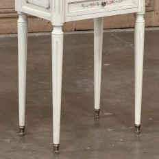 French Louis XVI Painted Commode with Carrara Marble