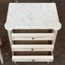 French Louis XVI Painted Commode with Carrara Marble